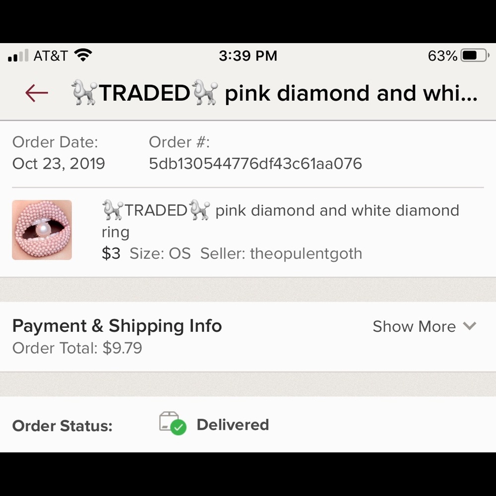 SHE LIED! Pink Diamond Ring SHE BLOCKED ME - Picture 8 of 8